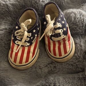 Vans Kids Sneakers in Red, White, and Blue